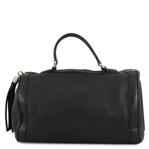 Gucci Soho Interlocking GG Boston Bag Leather Black